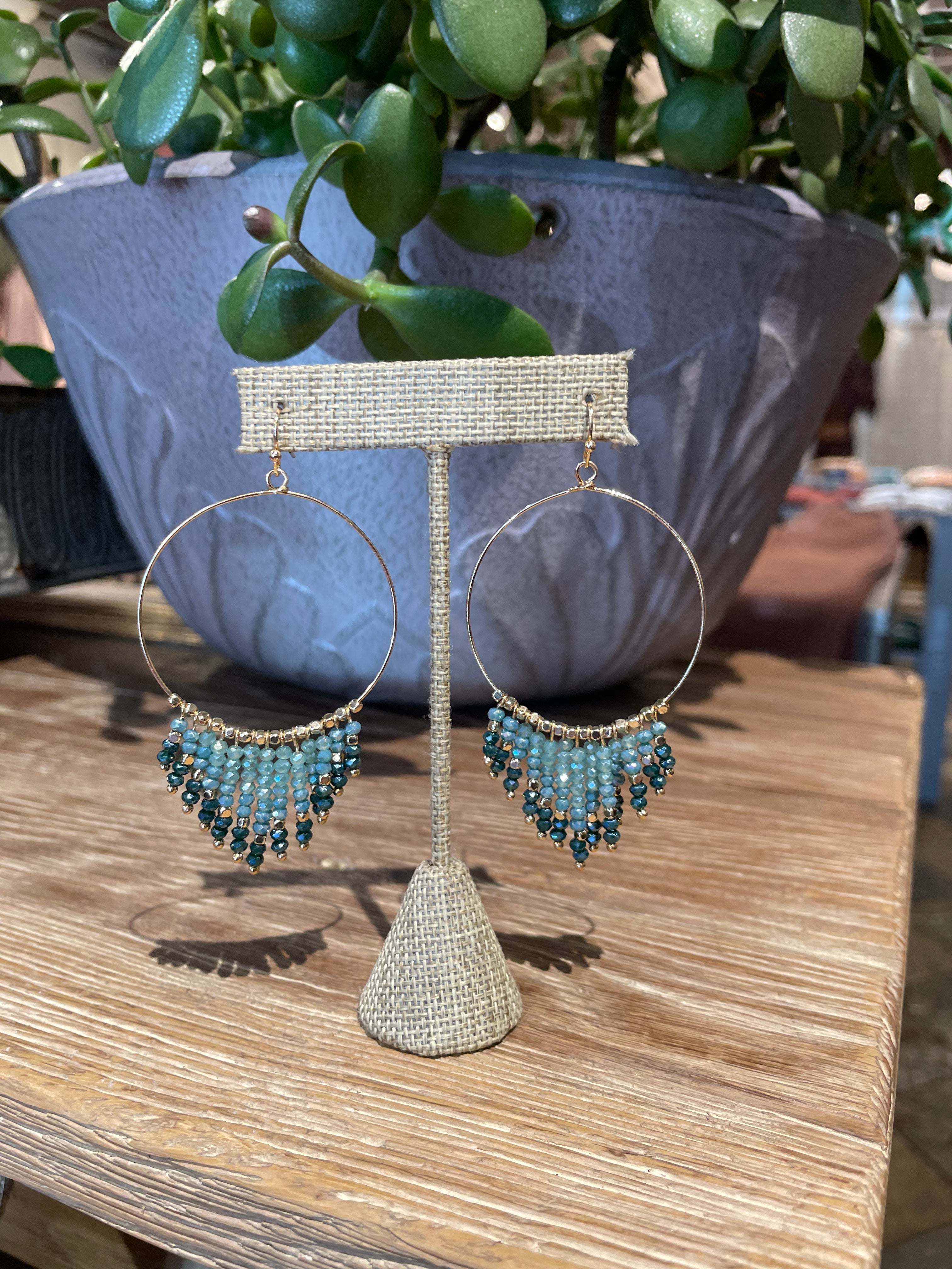 Kylie Sparkle and Shine Earrings in Turquoise