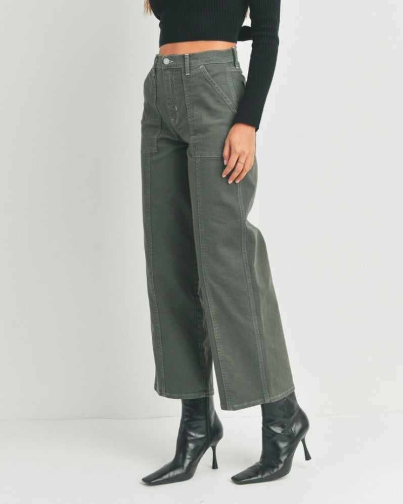 Seamed Utility Straight in Artichoke