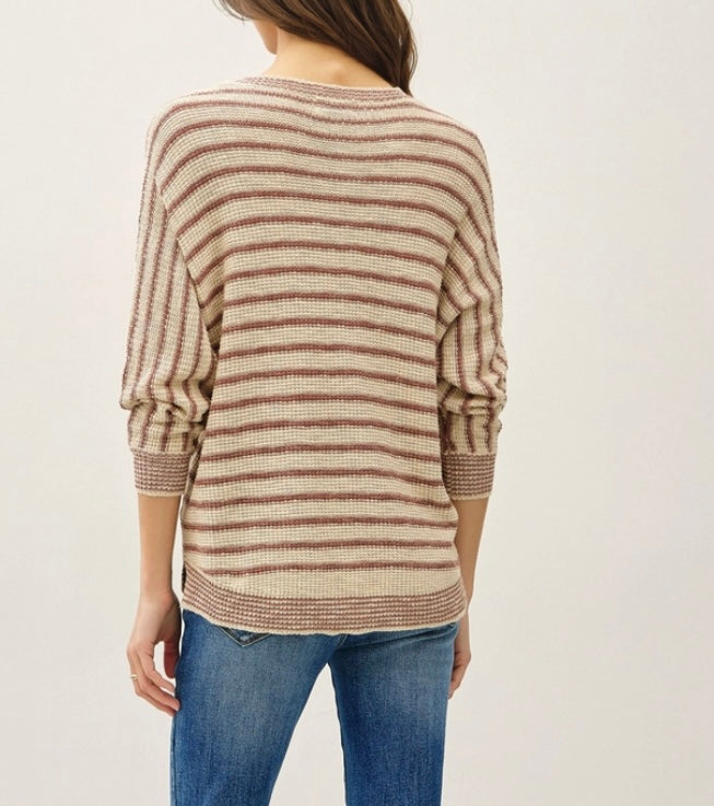Darren Knit Blouse in Clay