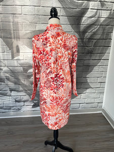 Augusta Dress in Coral Reef
