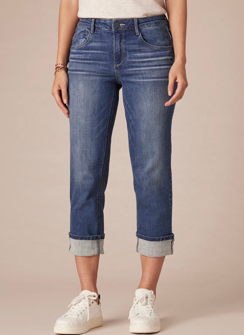 Democracy "Ab"solution Mid-Rise Cropped Girlfriend Jean
