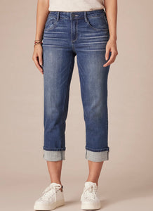 Democracy "Ab"solution Mid-Rise Cropped Girlfriend Jean