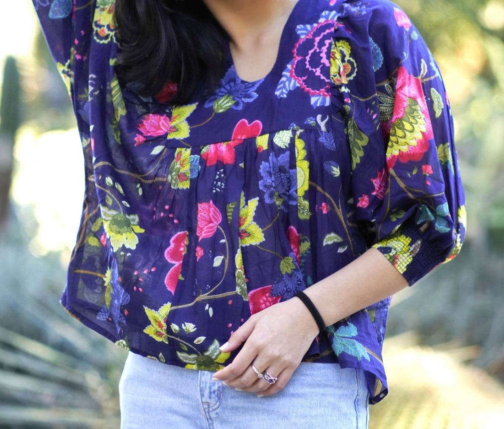 Rosemary Blouse in Navy
