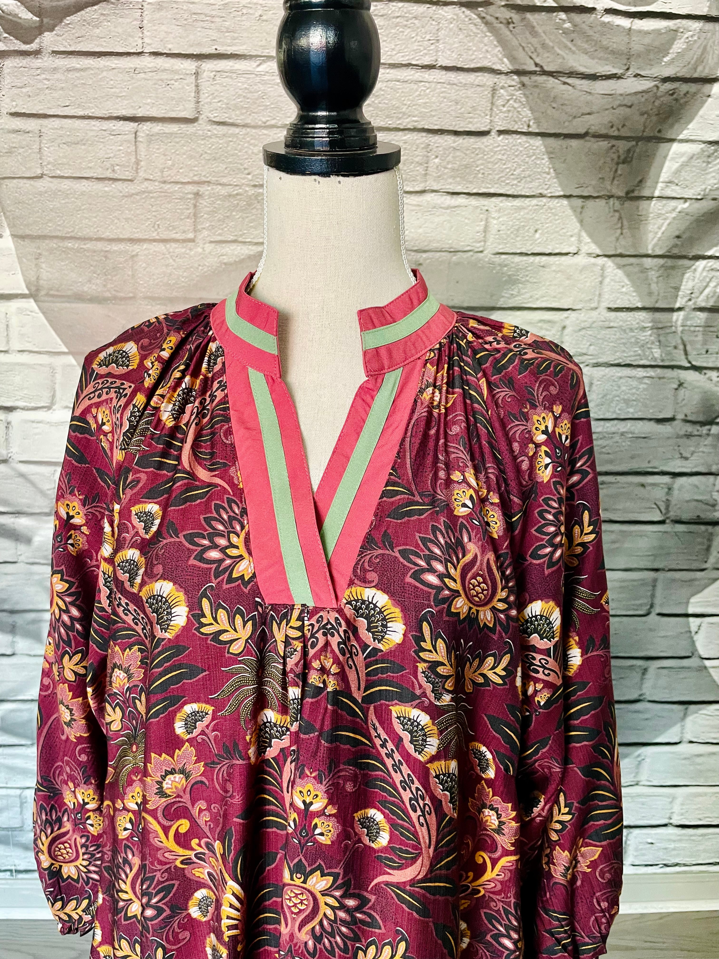 Jenny Dress in Merlot