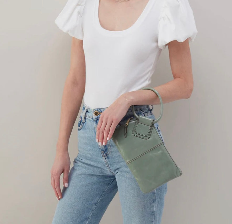 Sable Hobo Wristlet in Jade