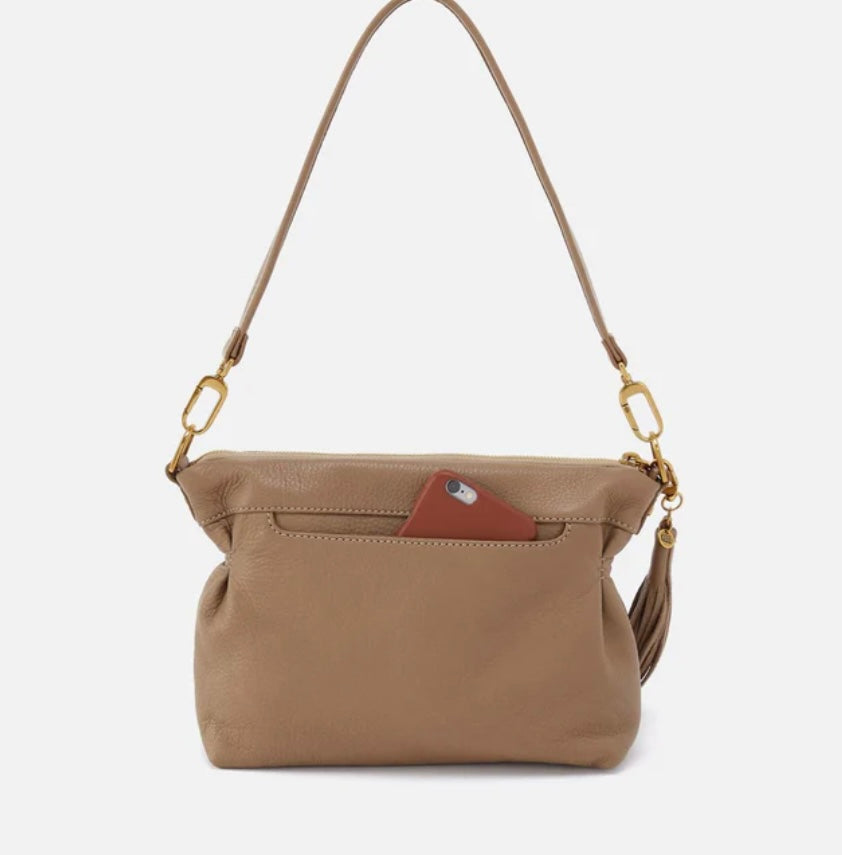 Kori Hobo Crossbody in Cedar Sage Brush Pebbled Leather