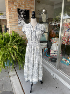 Lane Toile Midi Dress