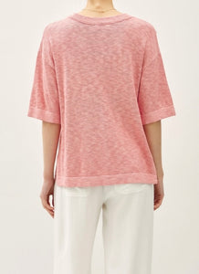 Amy Knit Blouse in Rose