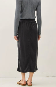 Nina Midi Skirt in Vintage Black