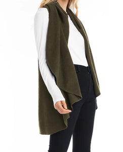 Veronica Vest in Olive