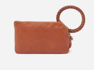 Sable Hobo Wristlet in Harvest Wheat Washed Leather