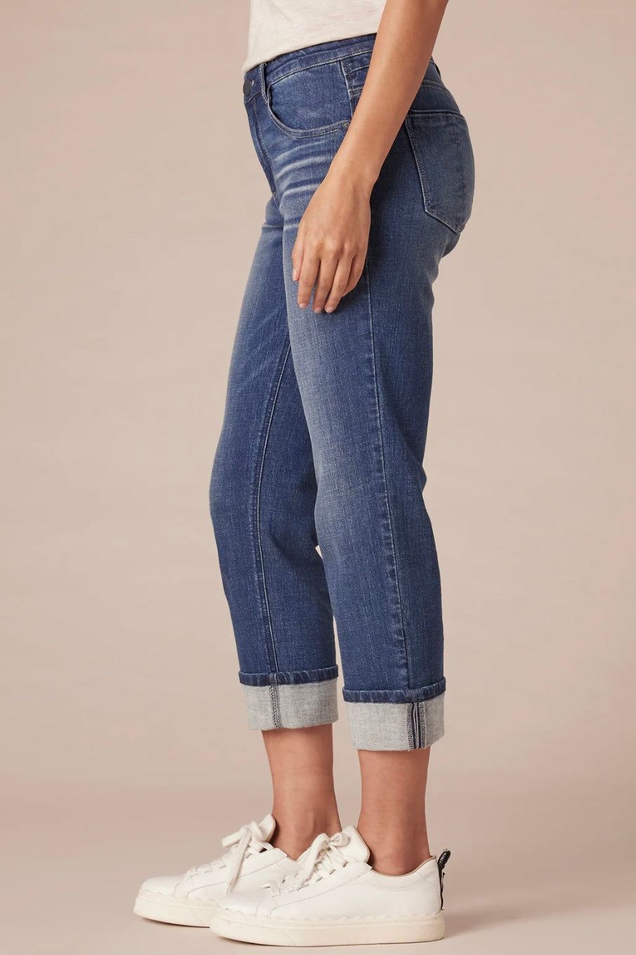 Democracy "Ab"solution Mid-Rise Cropped Girlfriend Jean