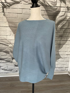 Essential Sweater in Vintage Blue