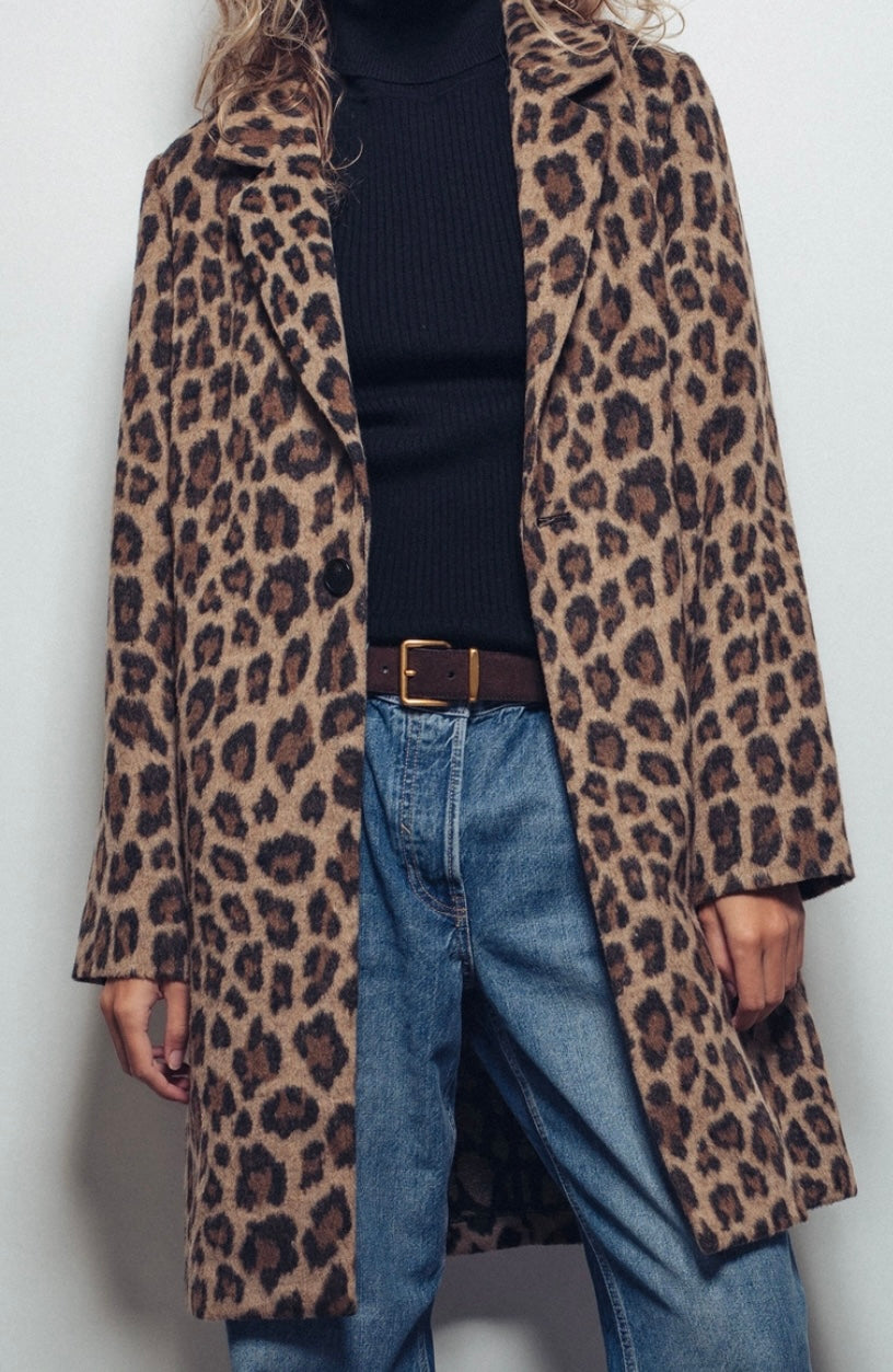 Leopard Statement Coat