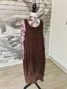Verona Dress in Chocolate