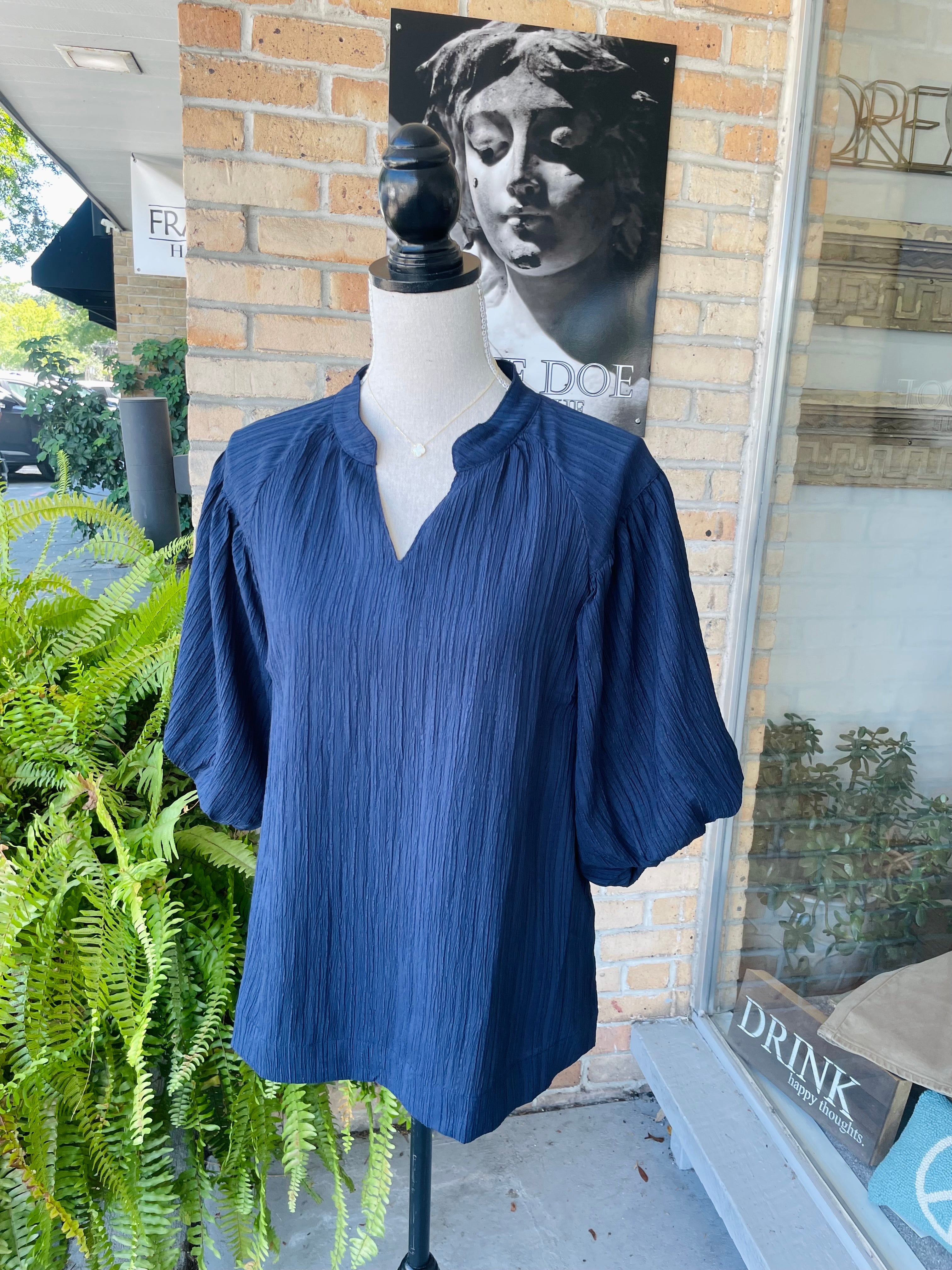 Miley Blouse in Navy