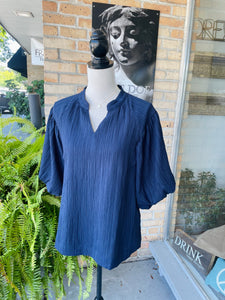 Miley Blouse in Navy
