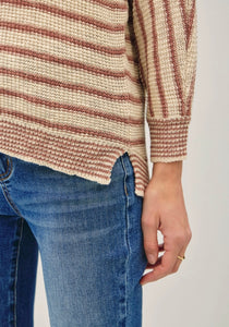 Darren Knit Blouse in Clay