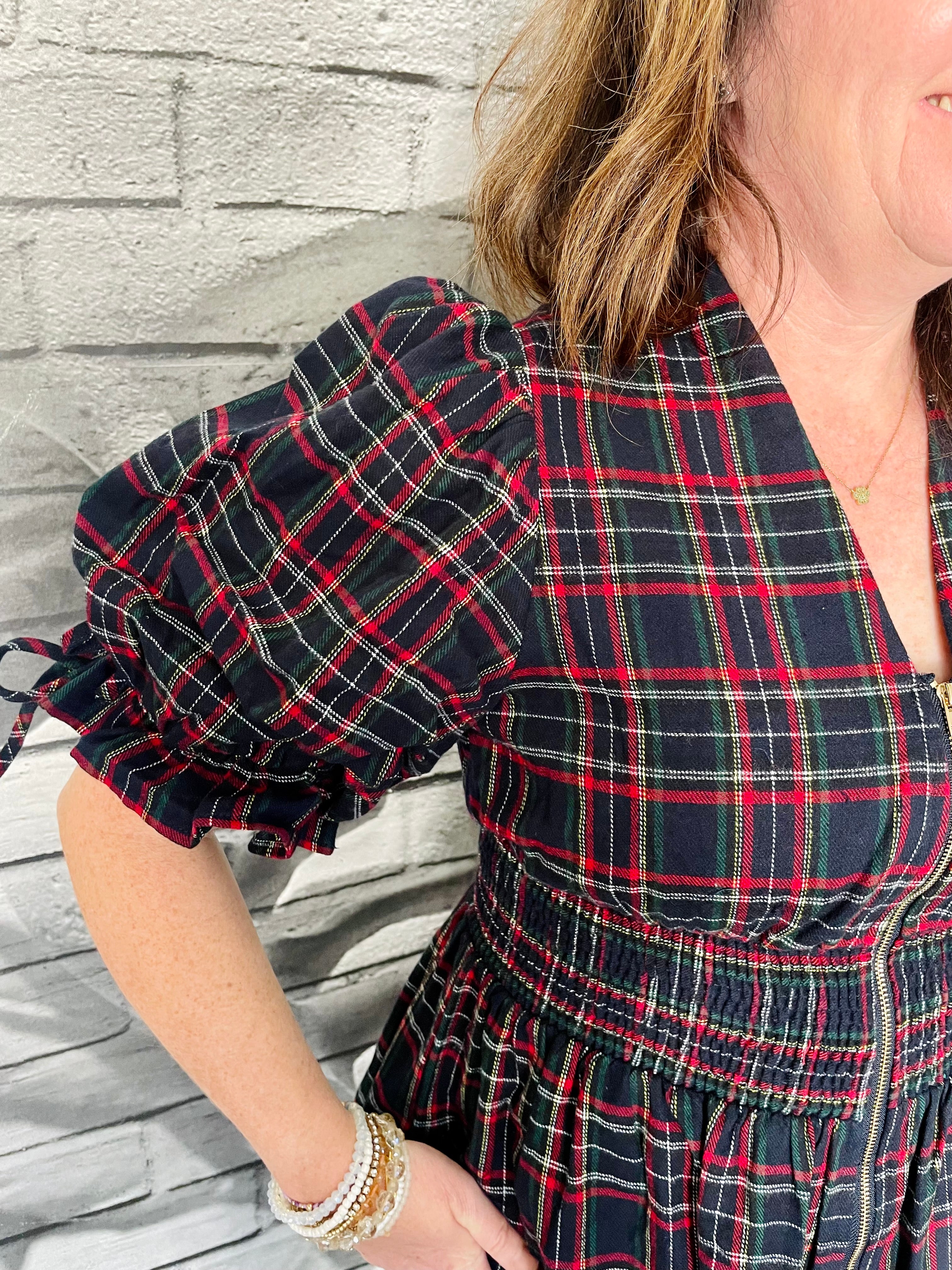 Finley Plaid Blouse