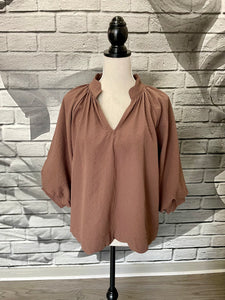 Hadley Blouse in Nutmeg