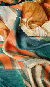 Painted Palms Kimono Gown