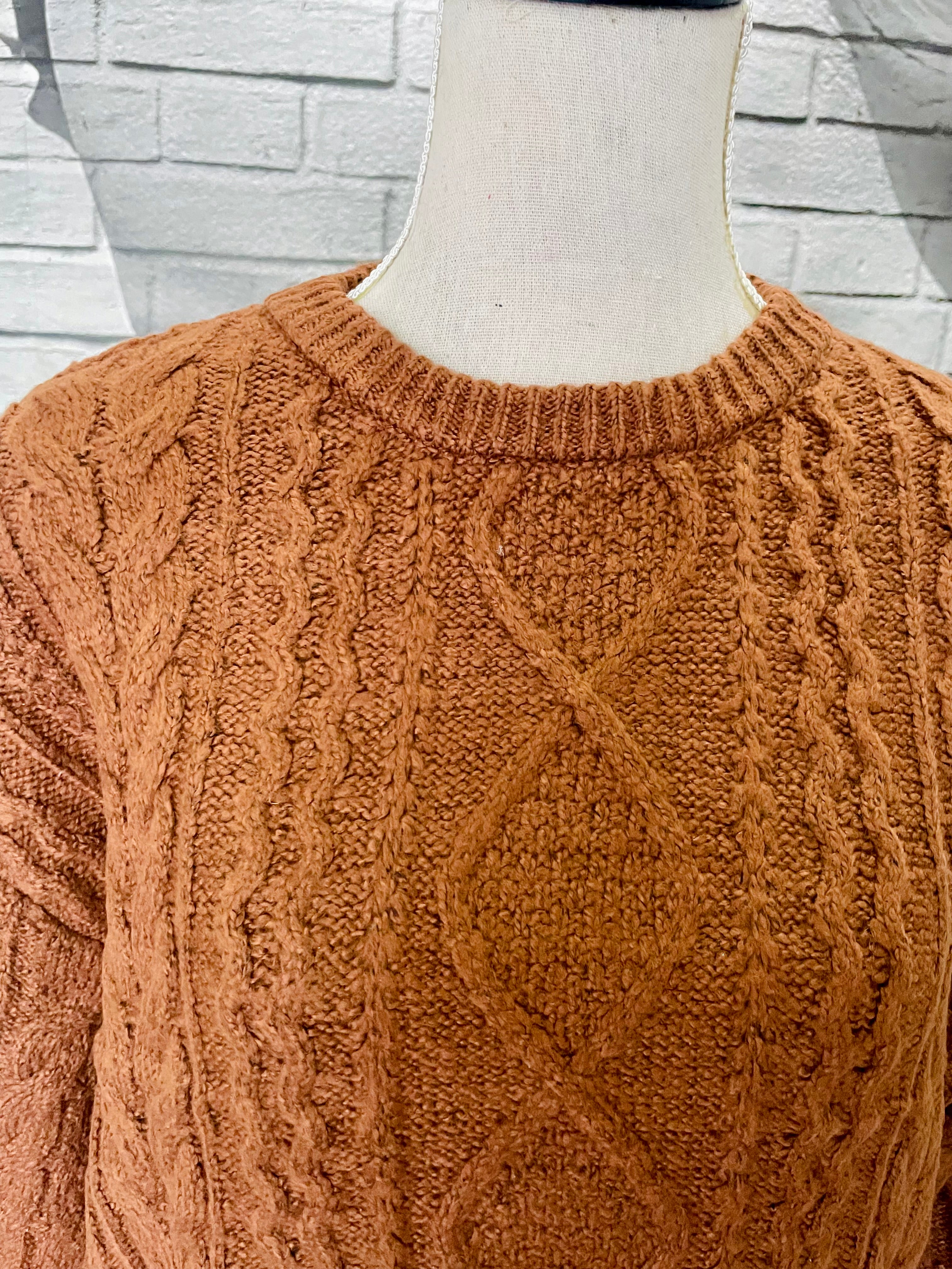 Felicity Knit Sweater in Chestnut