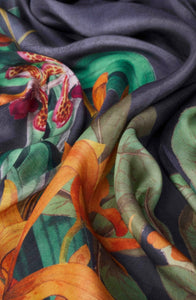 Botany Bliss in Charcoal Kimono Jacket