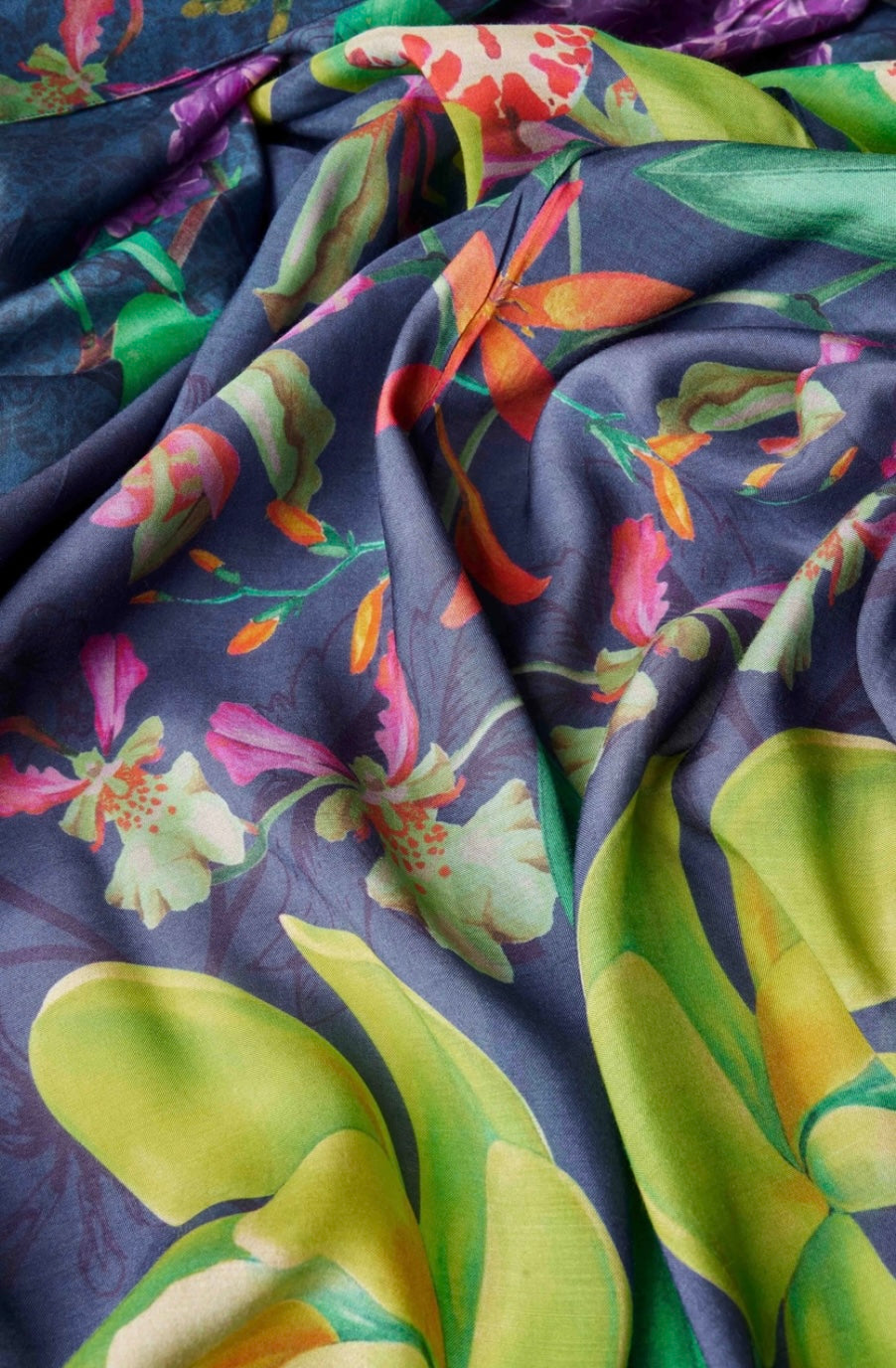 Exotic Evening in Ink Kimono Jacket