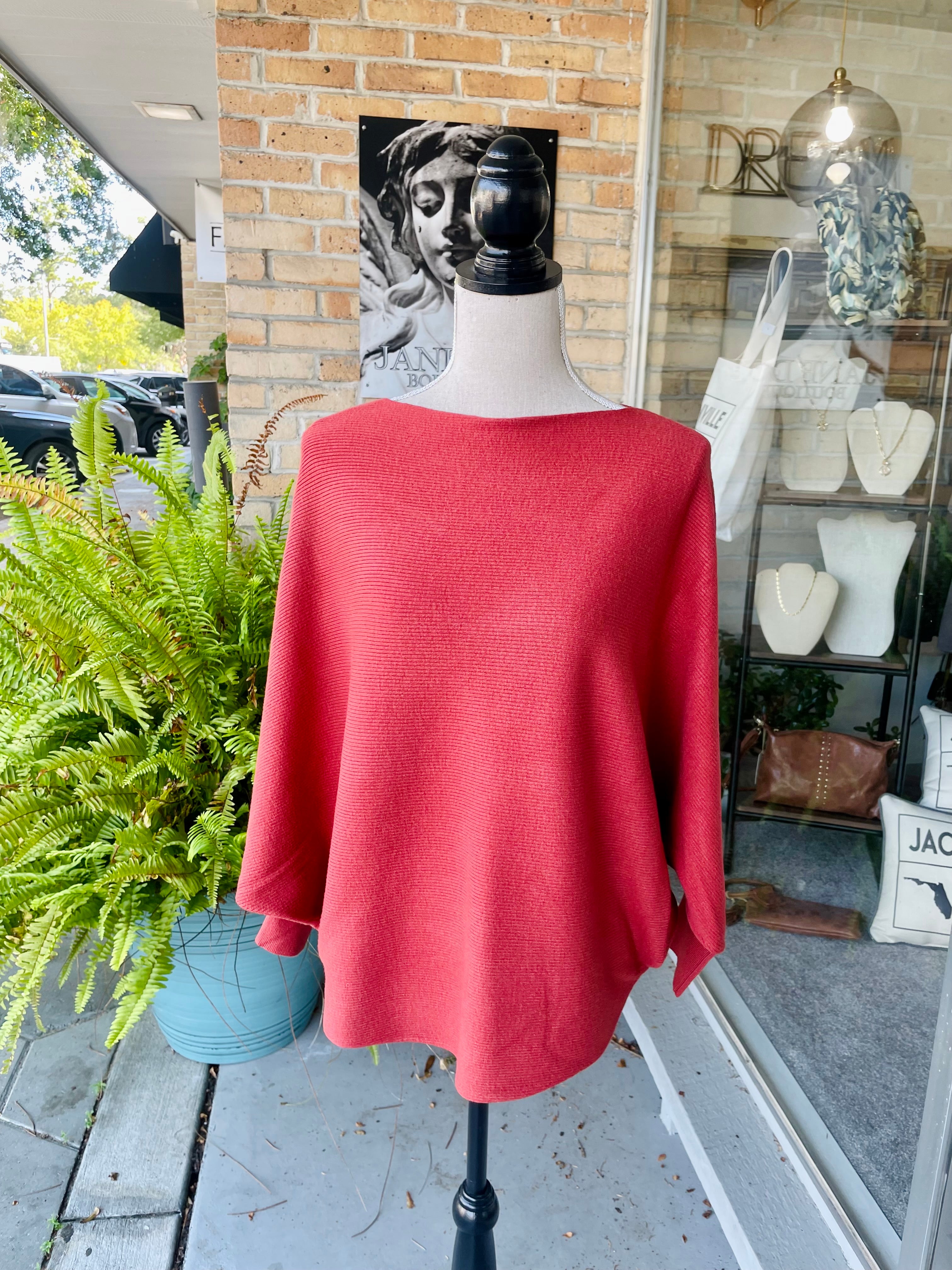 Essential Sweater in Red Ochre