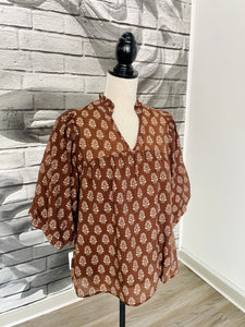 Erica Blouse in Acorn