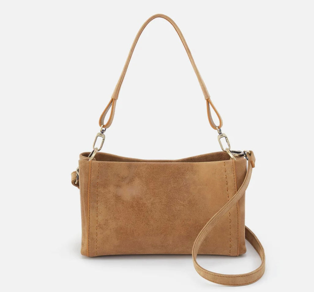 Seneca Hobo Shoulder Crossbody in Whiskey Buffed Leather