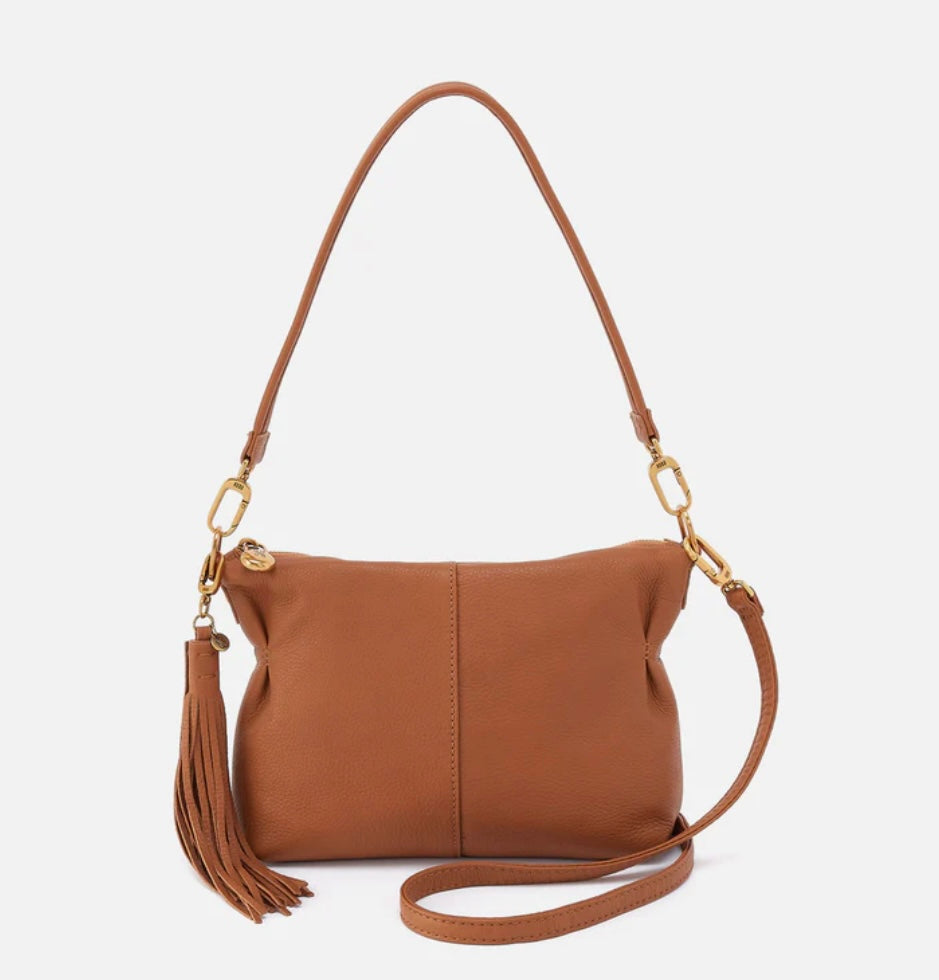 Kori Hobo Crossbody in Warm Honey Pebbled Leather