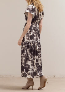 Samantha Dress in Dark Marble