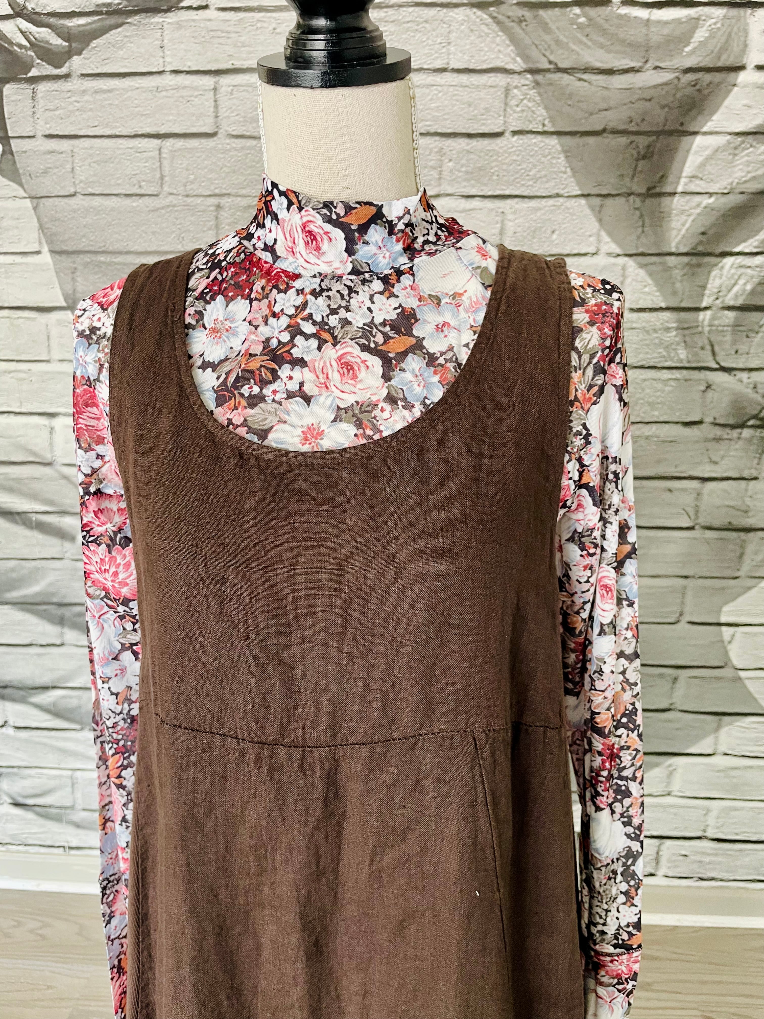 Verona Dress in Chocolate