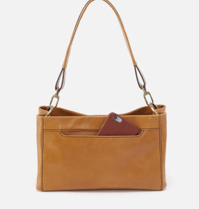 Seneca Hobo Shoulder Crossbody in Natural Polished Leather
