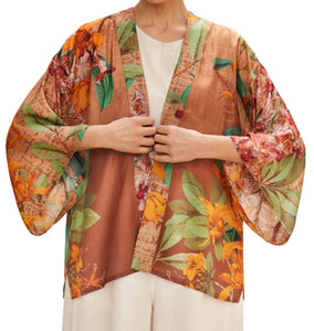 Botany Bliss Kimono Jacket in Taupe