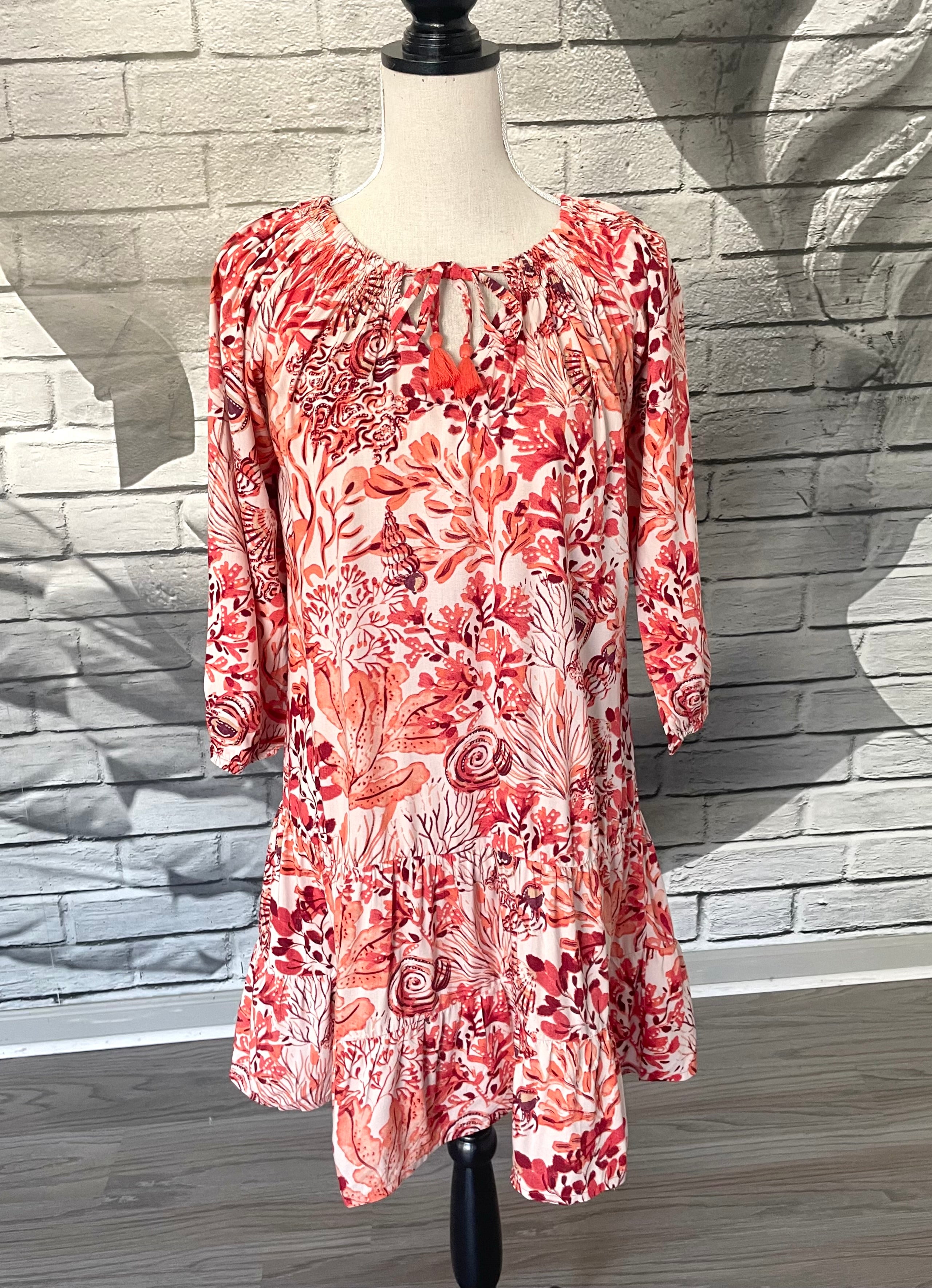 Emily Dress in Coral Reef