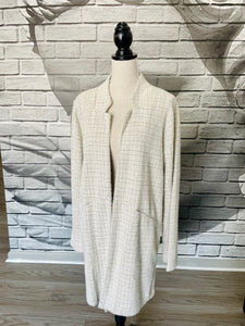 Carol Herringbone Cashmere Duster
