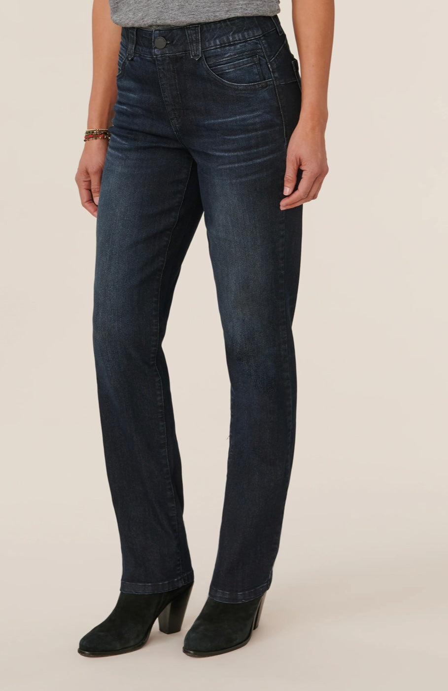 Democracy "Ab"solution Dark Indigo Artisanal Straight Leg Jeans
