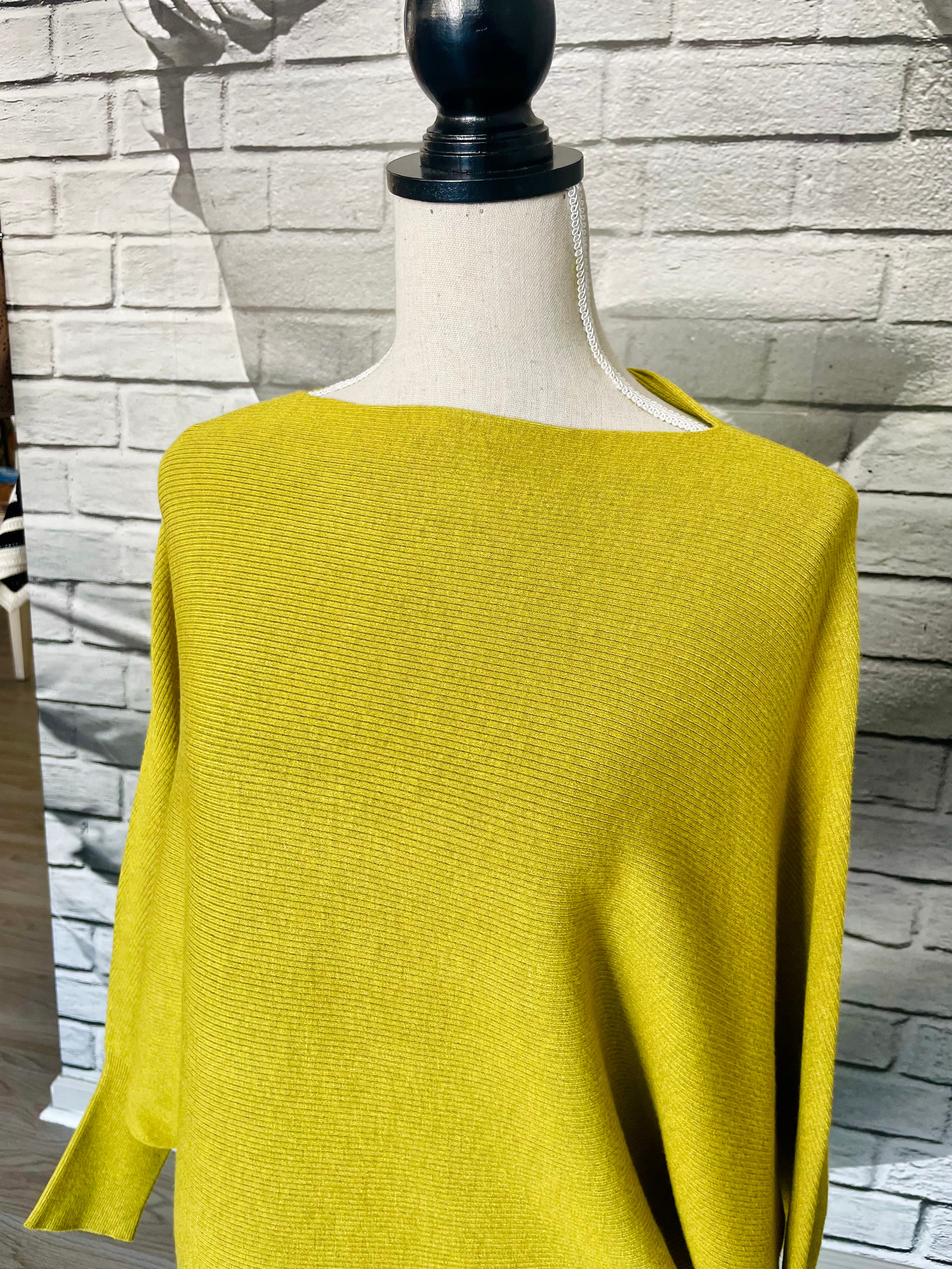 Essential Sweater in Chartreuse