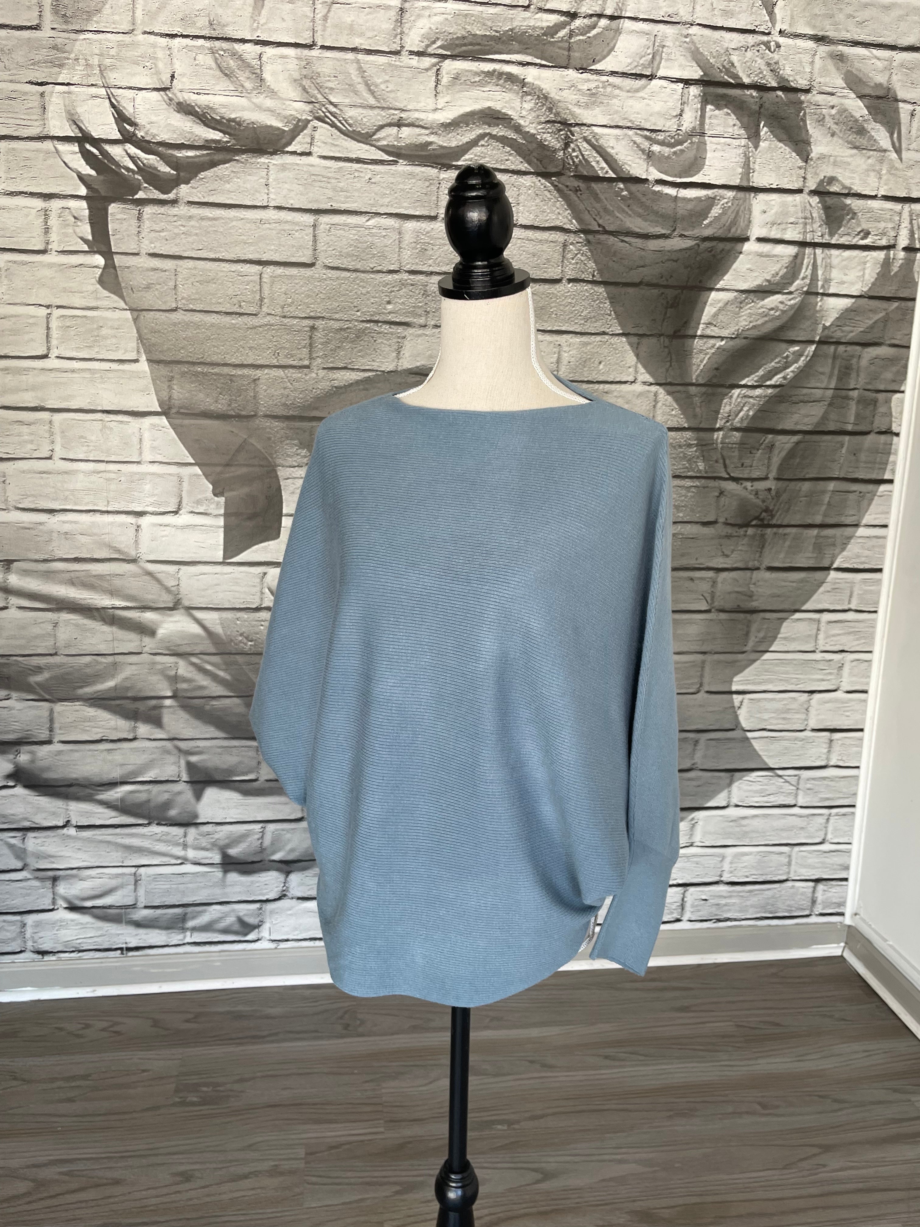 Essential Sweater in Vintage Blue