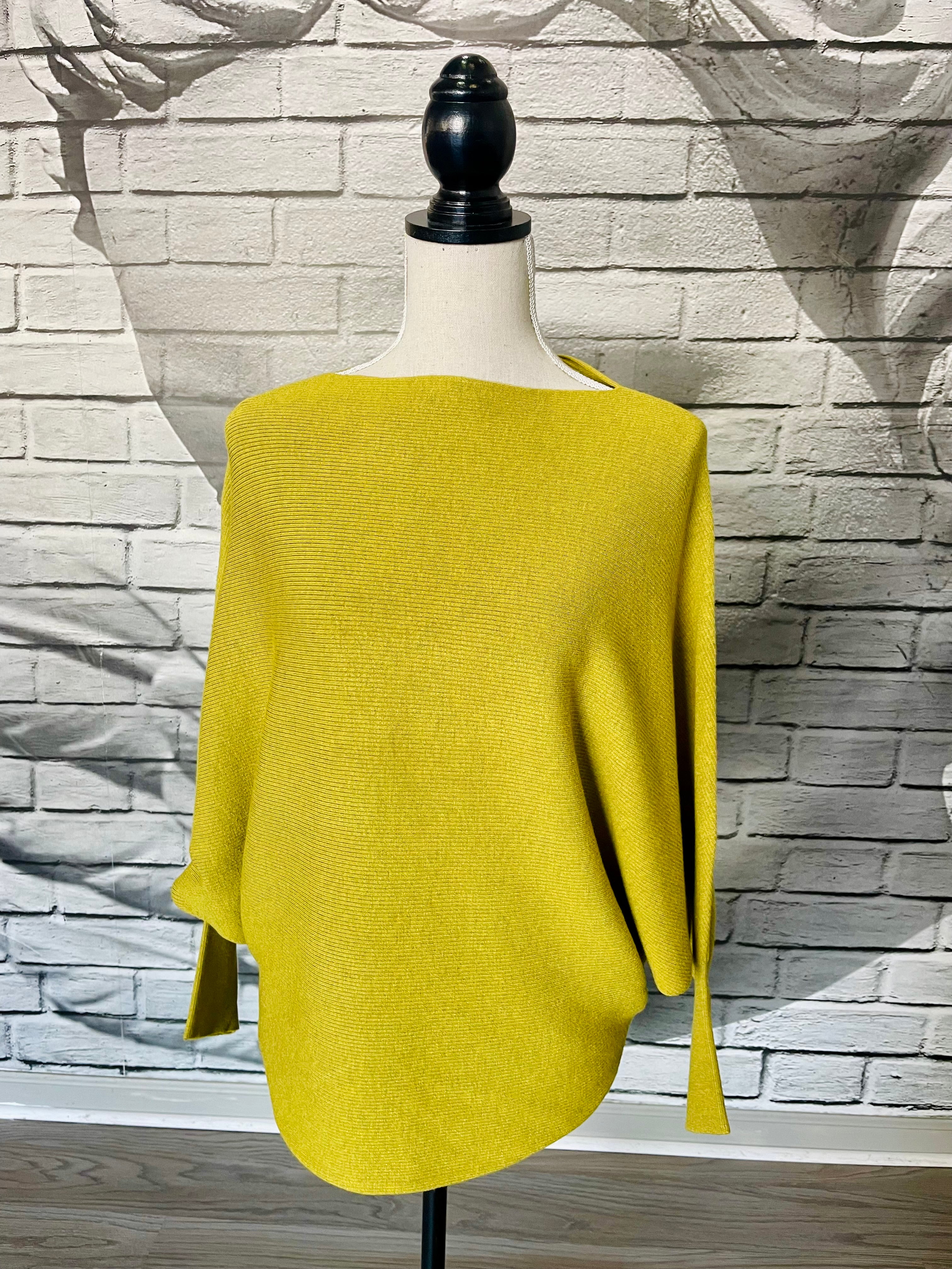 Essential Sweater in Chartreuse