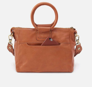 Sheila Hobo Medium Satchel in Harvest Wheat Washed Leather