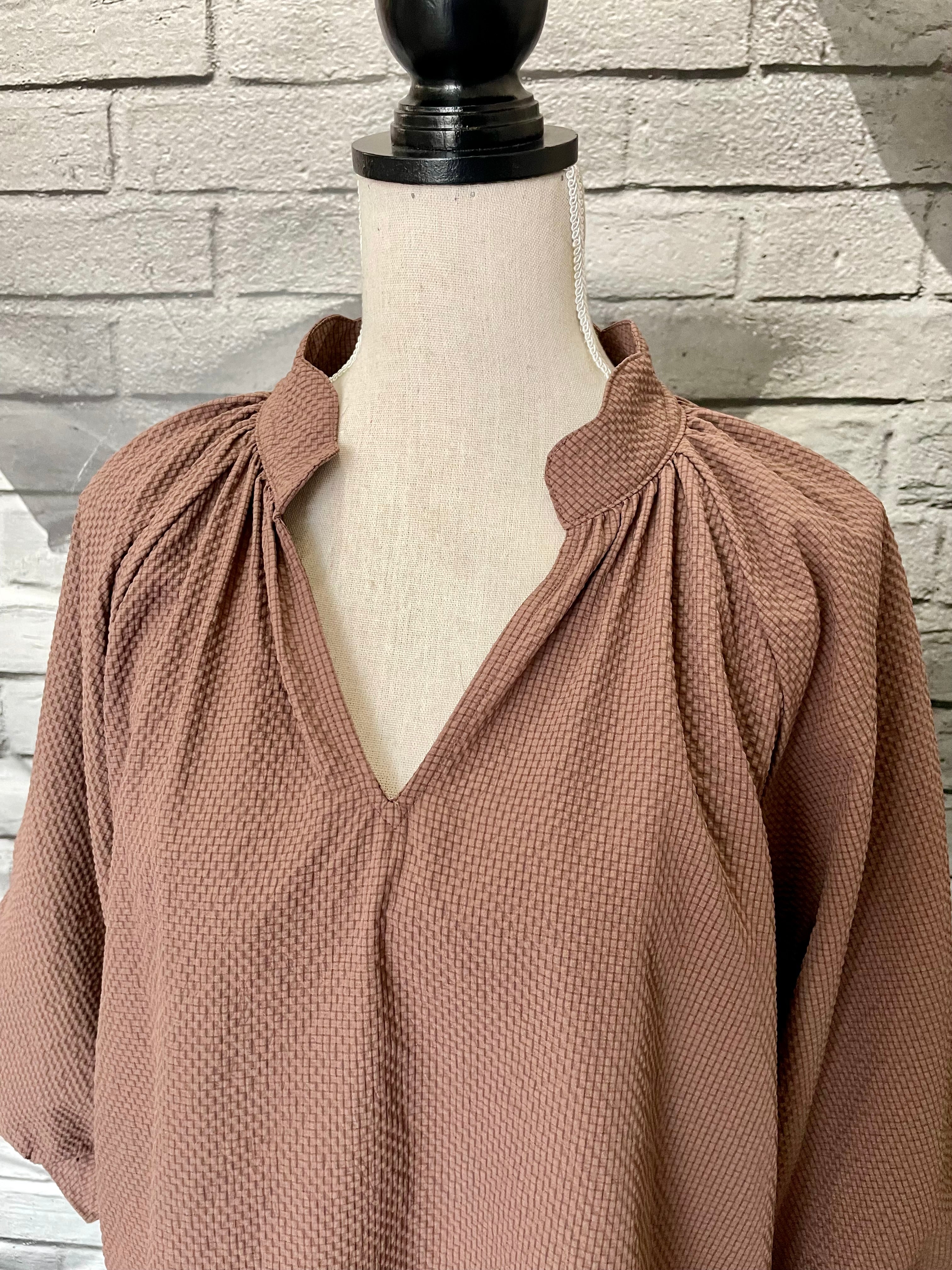 Hadley Blouse in Nutmeg