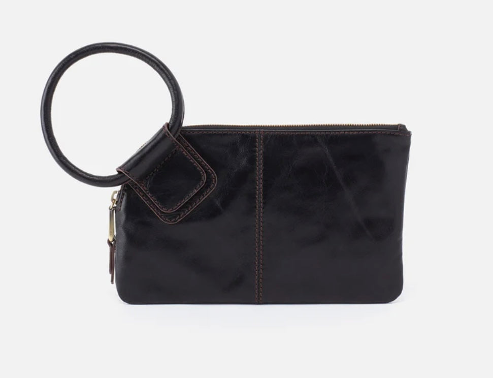 Sable Hobo Wristlet in Black