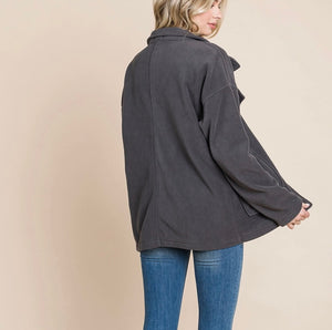Teddy Jacket in Charcoal