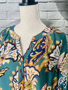 Leighton Blouse in Teal