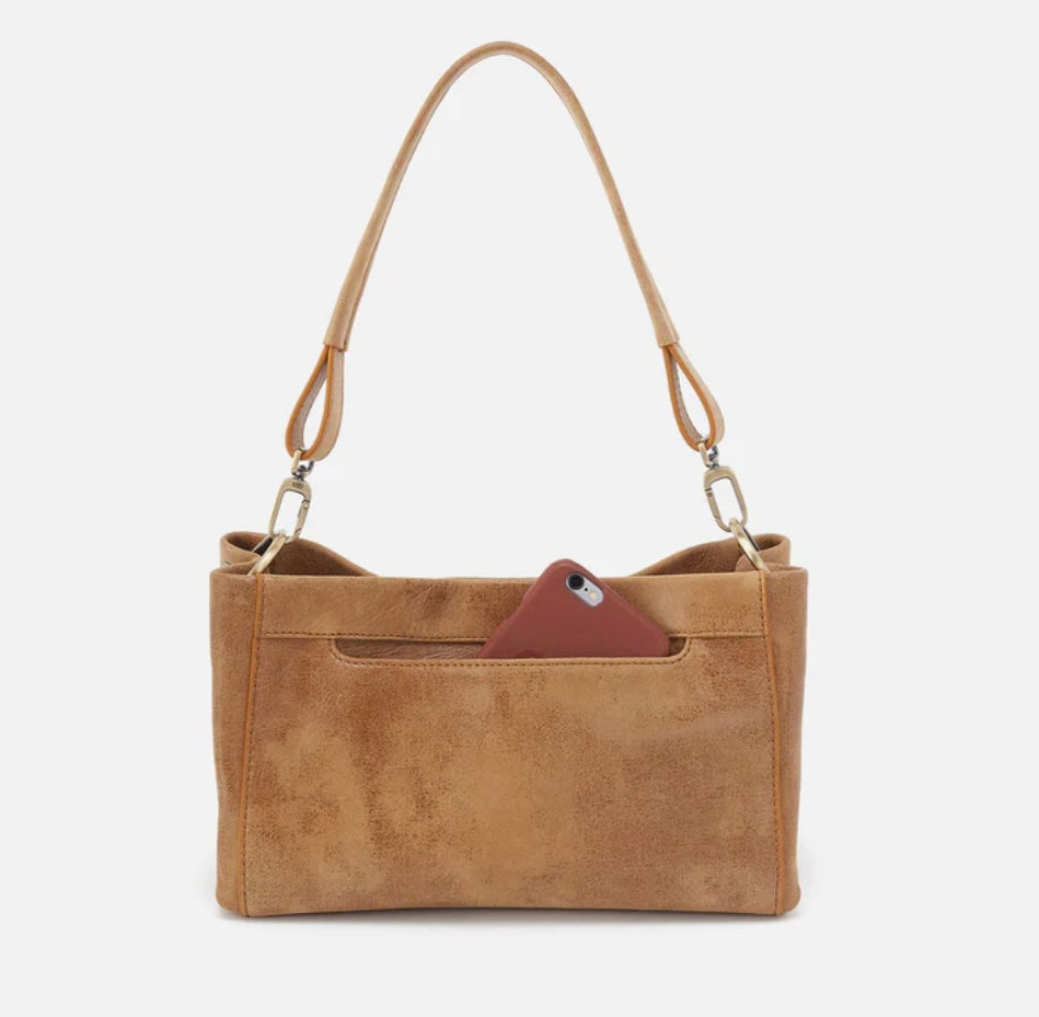 Seneca Hobo Shoulder Crossbody in Whiskey Buffed Leather
