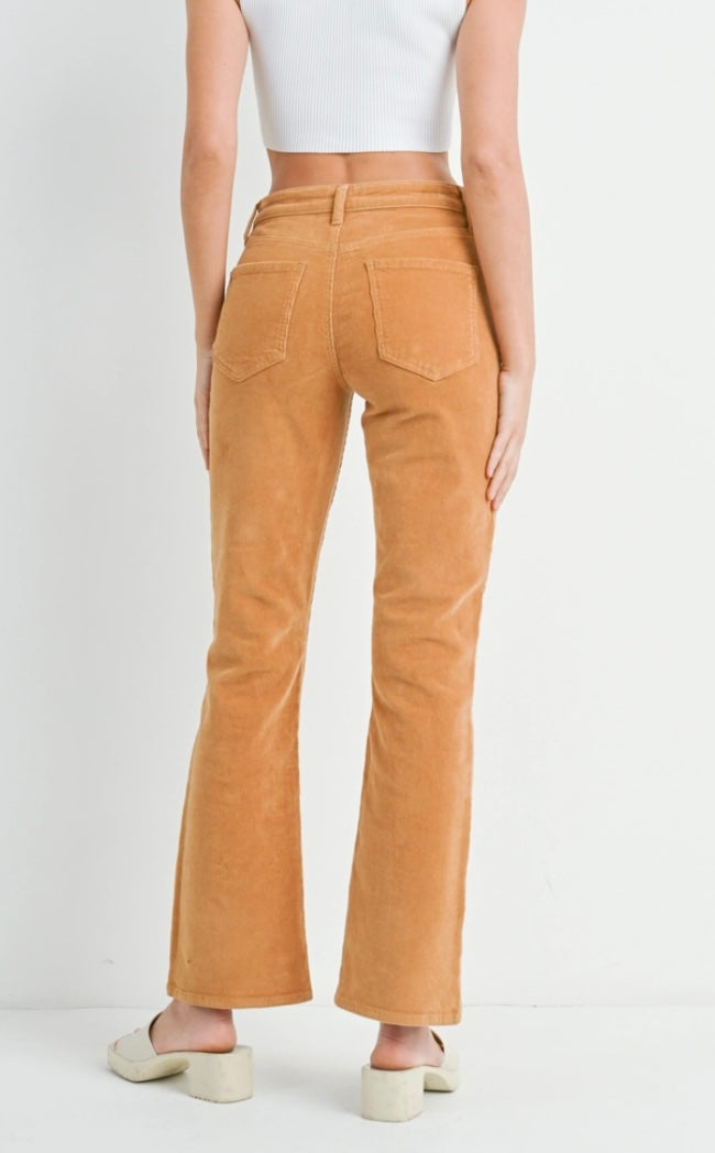 Slim Bootcut Corduroy Jean in Dark Camel