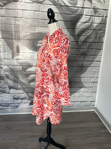 Augusta Dress in Coral Reef